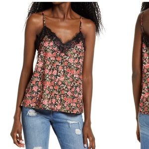 NWOT BP Lace Trim Satin Camisole Lg